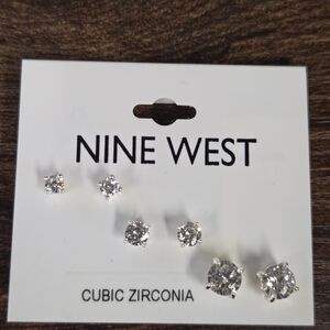 BOGO💖Nine West Sparkling Cubic Zirconia Earrings Set